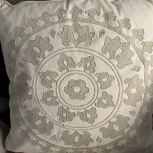 Echo 24x24 set of 2 pillow shams. Boho Mandala embroidered